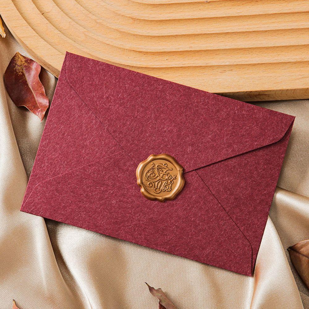 10pcs Sheepskin Envelope Decoration Letter Paper Set Vintage Retro Greeting Card  Paper Postcard