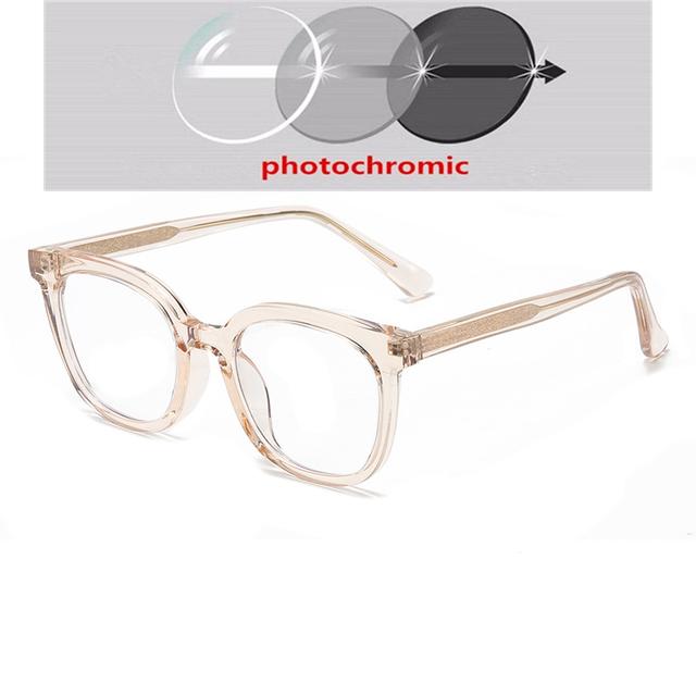 0 -0.5 -0.75 To -6.0 Anti Blue Rays Aspherical Lens Leopard Frame Oval Minus Diopter Glasses Unisex TR90 Prescription Spectacles