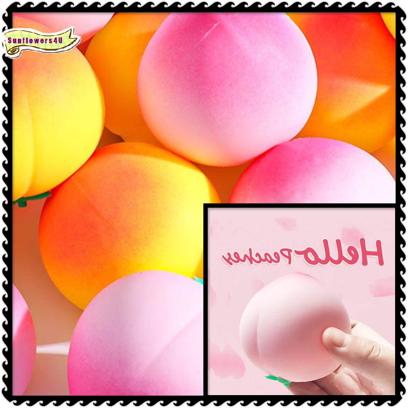 1Pc Anti-Stress Peach Toys Slow Rising Fruit Squeeze Toy Funny Stress Reliever Reduce Pressure Prop