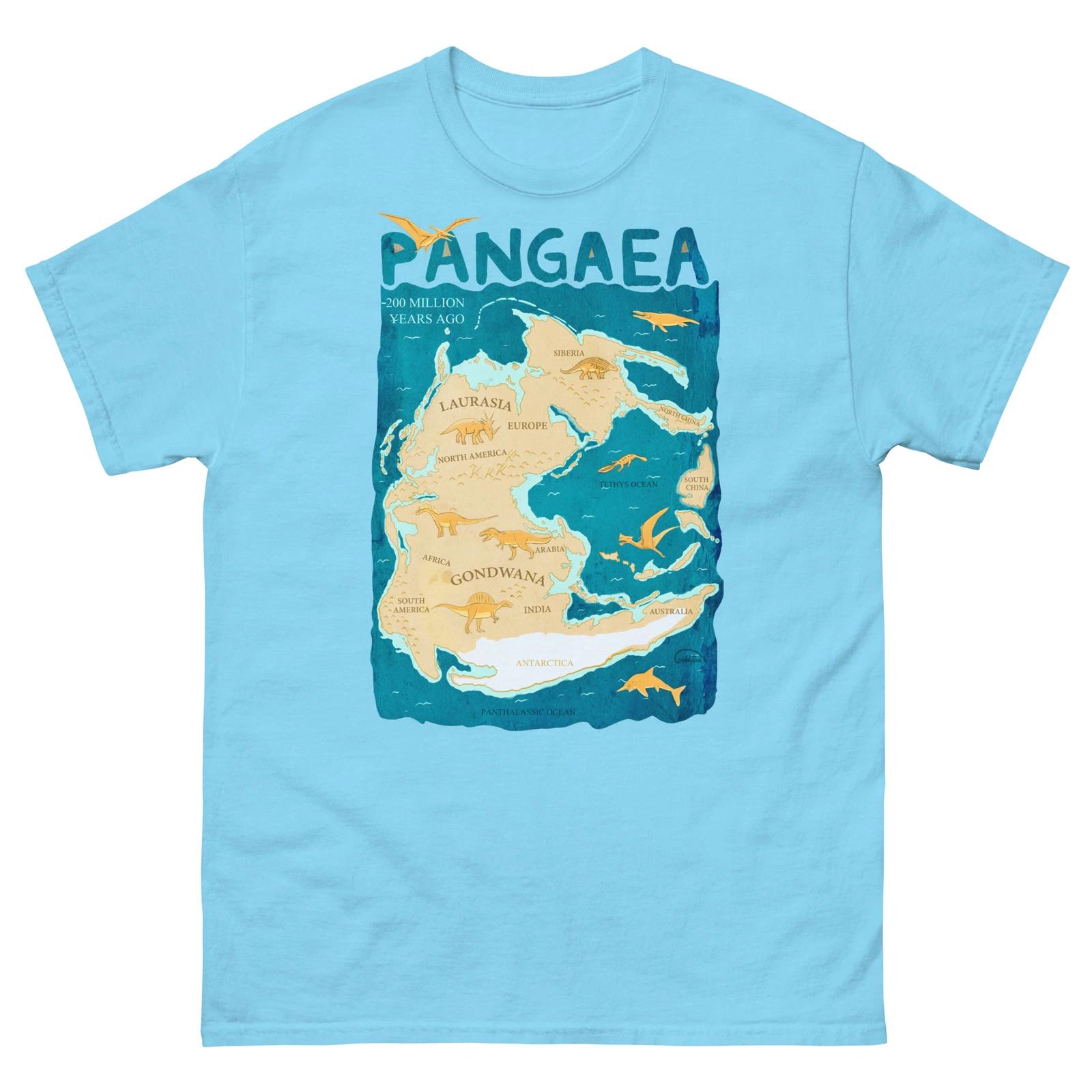 Pangaea Map T Shirt, triassic, laurasia, gondwana, panthalassic, jurassic 4XL
