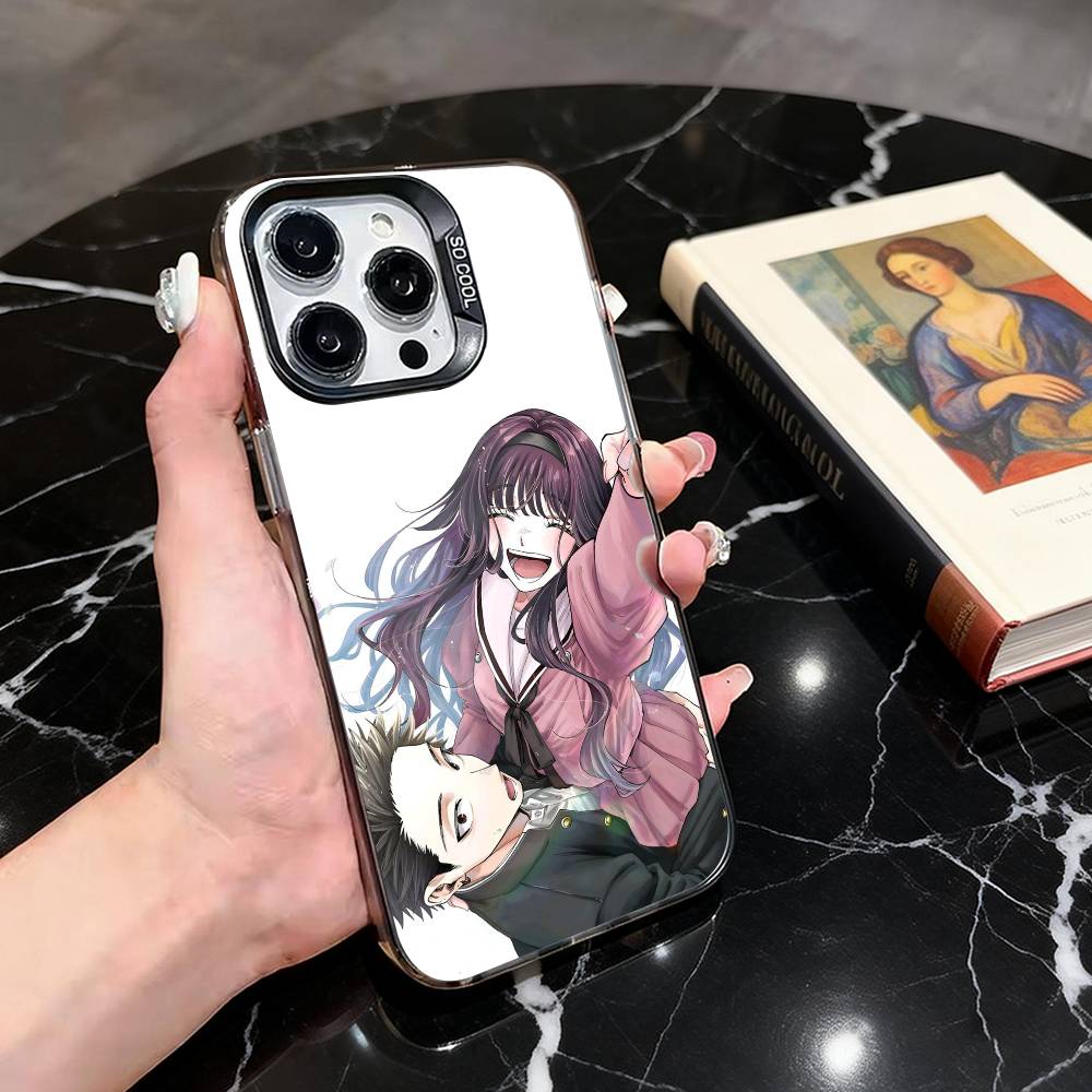 

Kaoruko W-Waguri Rintaro T-Tsumugi-ES Phone Case For iPhone 17,16,15,14,13,12,11 Plus,Pro,Colorful Silver Phone case Funda Cover iPhone16