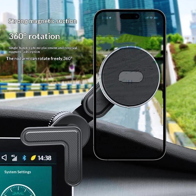 Universal Car Display Screen Phone Mount Magnetic 360 Degree Rotation Adjustable Holder for GPS  Road Trips