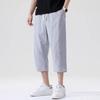 Summer Casual Linen Short Pants Cotton Straight Mens Lightweight Shorts Large Solid Color Gym Fifth Beach Short Pants