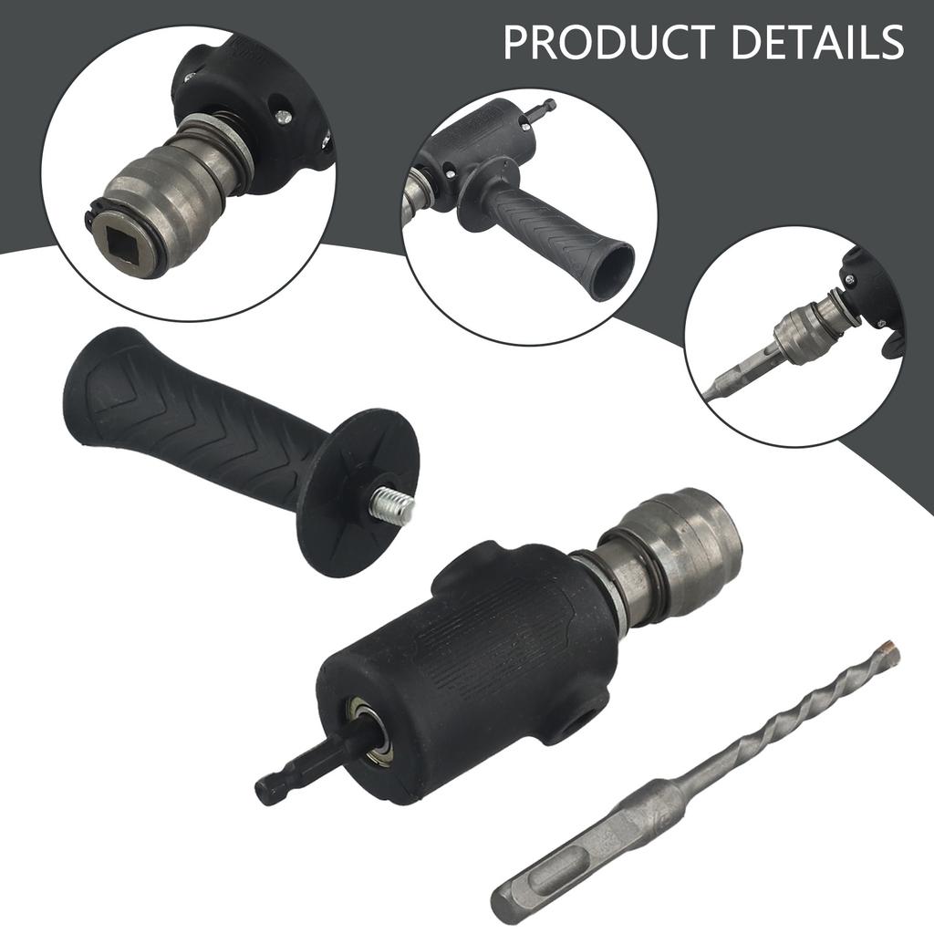 1set Electric Drill To Hammer Adapter Hand Electric Drill To Hammer Conversion Head Metal Power Tools Accessories