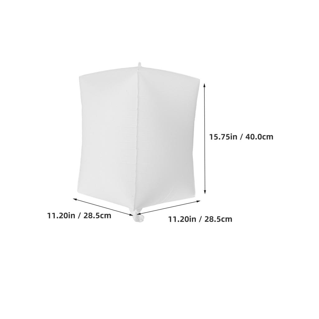 5Pcs Inflatable Writable Square Balloon for Birthday Party Wedding Floating Decorative Celebration Ornament