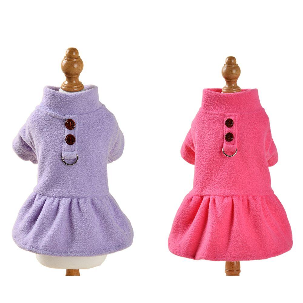 

Бархатная хлопковая домашняя одежда для домашних животных розового/фиолетового цвета, всепогодная одежда, эластичное платье-шлейка для домашних животных