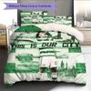 Juego de Funda Nórdica y Colcha del Celtic Football Club Funda de Colcha Funda de Almohada Decoración del Hogar Regalo de Cumpleaños (1 * funda nórdica + 2 * fundas de almohada, sin núcleo)