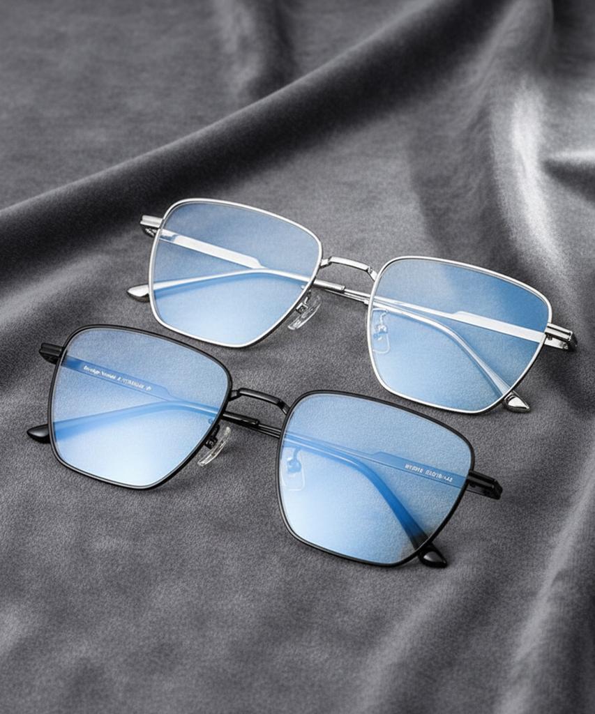 Lingkeonpeuleim Bv1015 Titanium Eyeglass Frame Gold