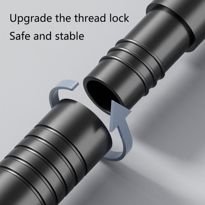 Retractable Clothes Drying Rod Easy To Install Spring Tension Curtain Rod Metal Telescopic Rods for Shower or Window