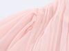 2026 Spring Women's European Style Pink Chiffon Long Dress with Short Sleeves