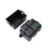 12V/24V 40A 4/5 Pin 6-Way Fuse Relay Box 4 Relay Holder Standard ATO Fuse Block with Free Assembly for Car Motorcycle Relays 5
