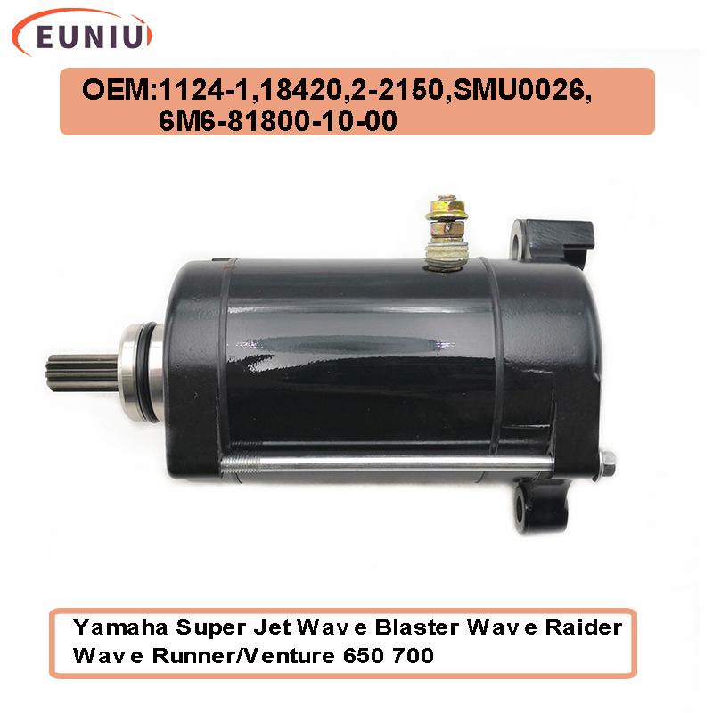 Starter for Yamaha Super Jet Wave Blaster Wave Raider Wave Runner/Venture 650 700 Starter 6M6-81800-10-00 SMU0026
