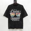 Funny Cruise Squad 2026 Summer Vacation Matching Family T Shirt Washed Short Sleeve TShirts Men Women Streetwear Summer Tees