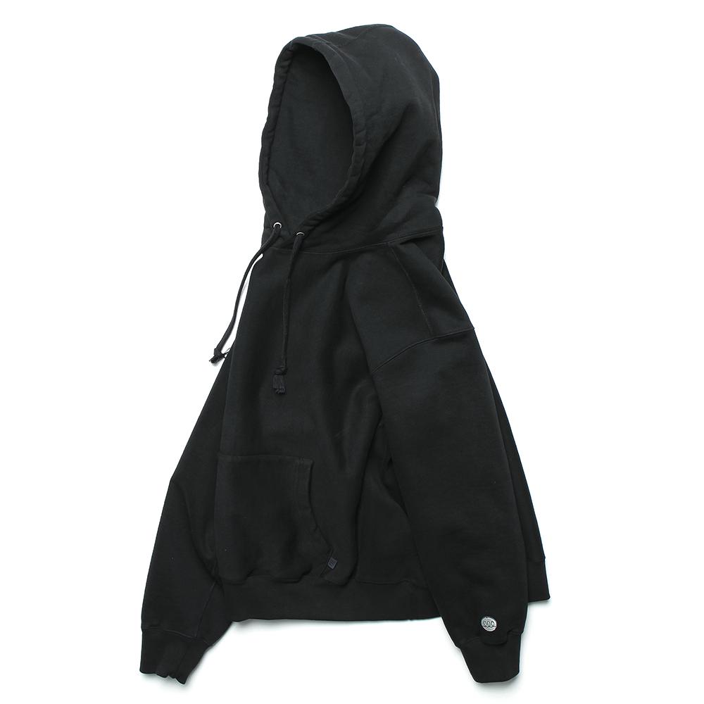 Wappen Reverse Weave Sweat Hoodie - Black