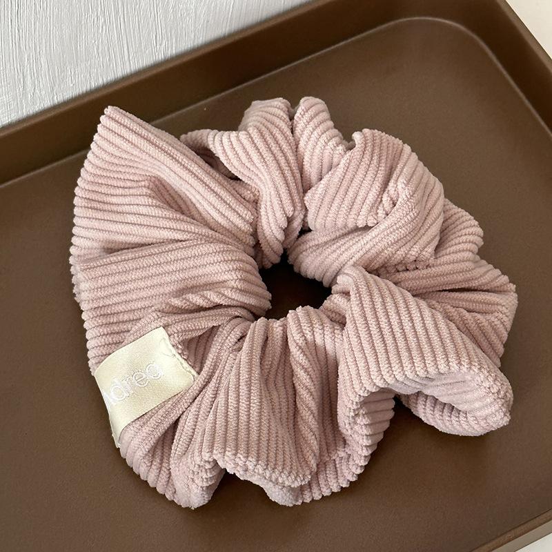 

11см Розовый Голубой Бежевый Желтый Вельветовый Полосатый Скранчи Винтажные Женские Эластичные Резинки для Волос Аксессуары для Волос Корейские Девушки Головные Уборы