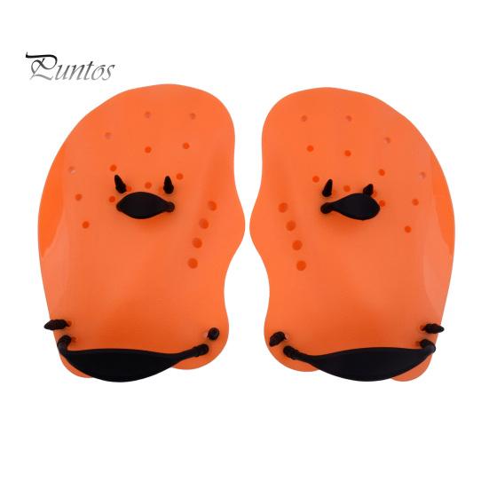 Kids Swim Fins 1 Pair Beginner Hand Paddles Swimming with Strap Ergonomic Shape Ultralight Training Children Diving Aid Tool