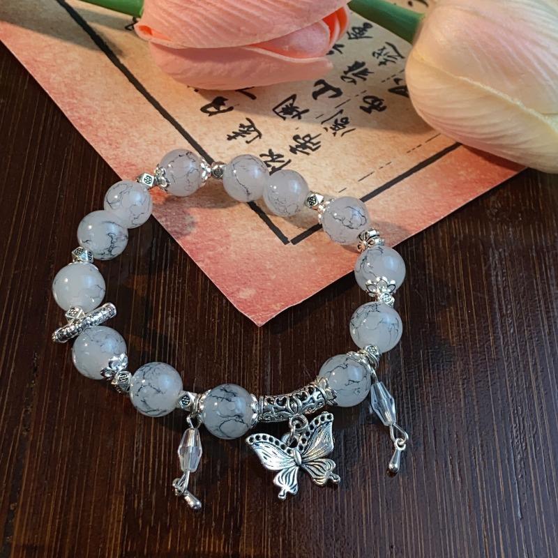 Butterfly Bracelet Women's Summer Hot Sale High Value Glazed Bracelet Student Version Fresh, Sweet and Advanced Sense