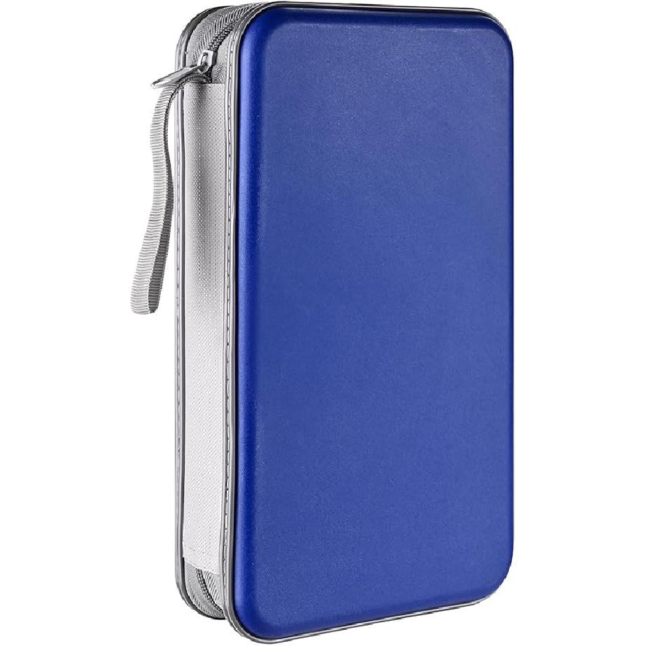DVD Case, 96 Capacity CD Case Portable CD Holder Storage Hard Plastic DVD Wallet Holder Organizer For Car