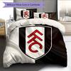 Fulham FC raštų patalynė Namų dekoracija Gimtadienio ir šventės dovana (1 * antklodės užvalkalas + 2 * pagalvės užvalkalai, be šerdies)