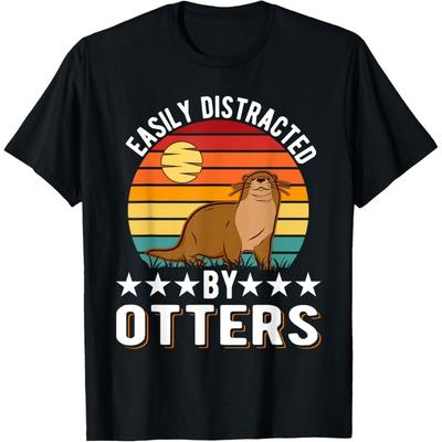 Easily Distracted by Otters T-Shirt