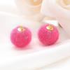 10pcs Plush Fur Covered Ball Beads Charms Pompom Beads Pendant for DIY Necklace Earring Bracelet Pendant Jewelry Making Supplies