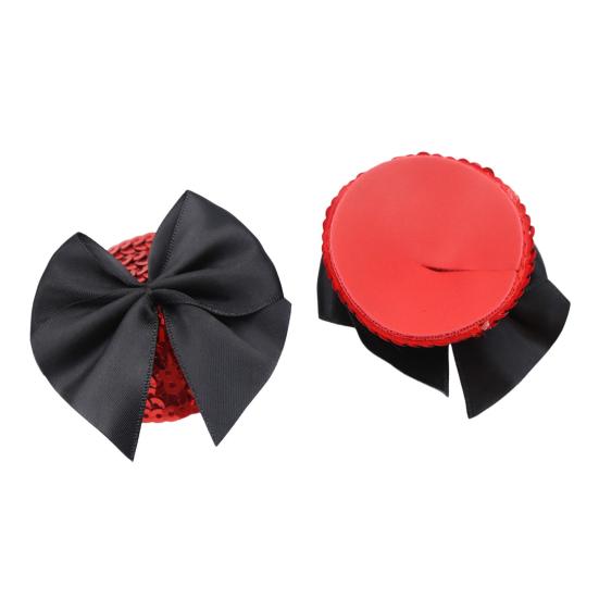 1 Pair Chest Patches Anti-exposure Bow And Sequin Decor Nipple Covers Reusable Lightweight Nipple Stickers