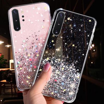 Bling Glitter Star Fall für Samsung Galaxy A10 A20 A20S A30 A40 A50 A70 A80 A90 M10 S10E S10 S9 s8 A6 J4 J6 Plus A7 2018 Abdeckung