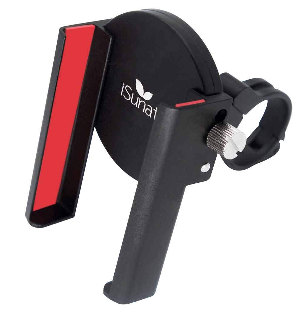 

iSunat Bicycle Phone Motorcycle Phone Aluminum Secure Easy Compatible with Multiple Models Holder, Holder, Alloy, 360-Degree Rotation, 40-Degree Tilt,