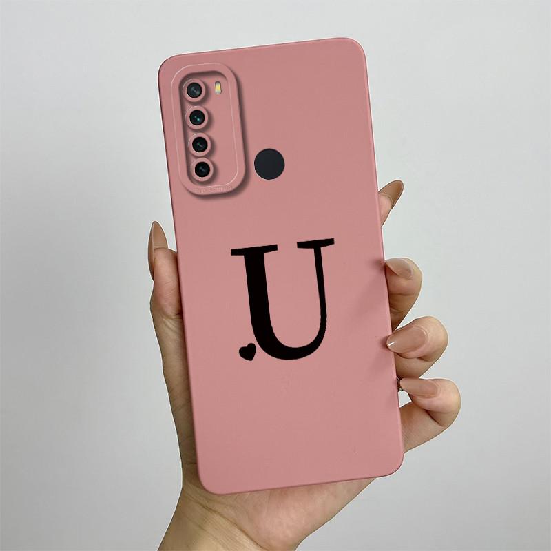 For Xiaomi Redmi Note 8 Case Redmi Note 8T Cover Redmi Note 8 Pro Cases Luxury Letters Square Phone Case Shockproof Back Cover