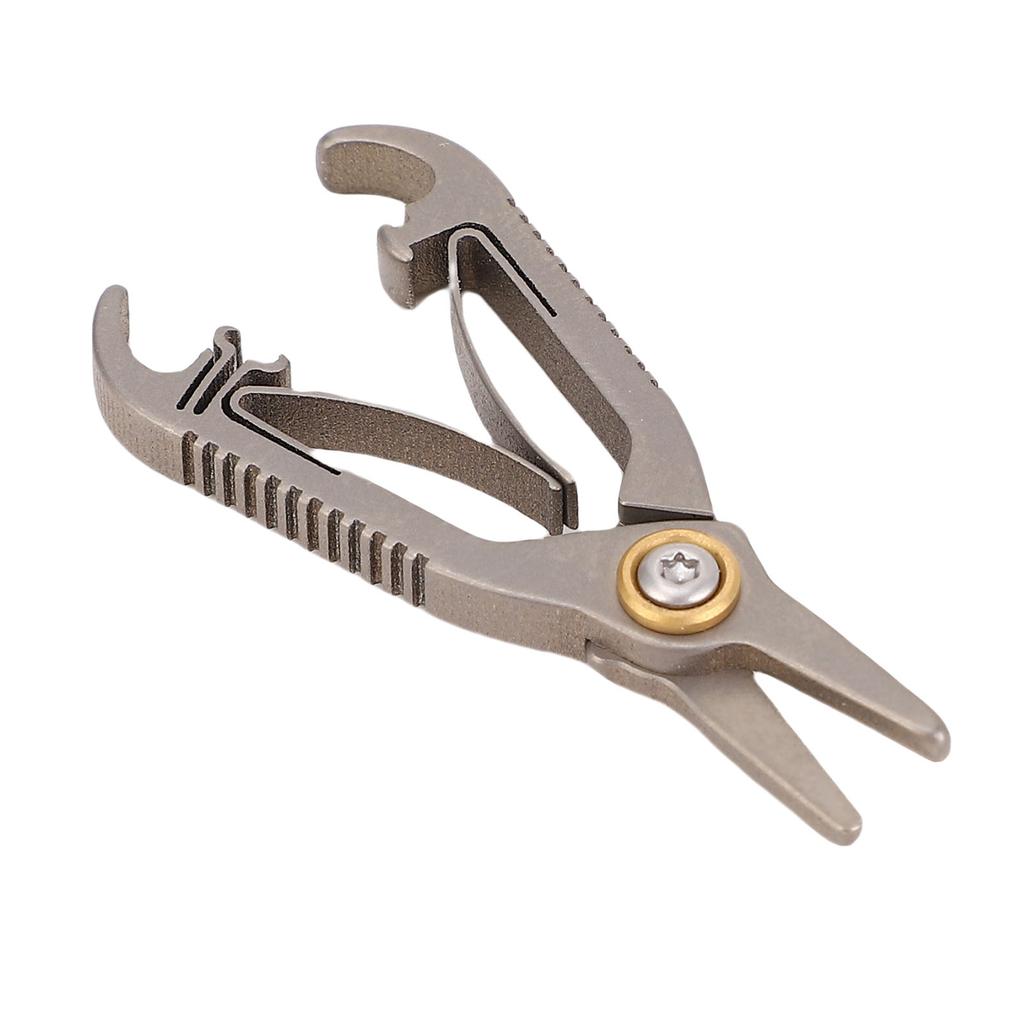 Nasenhaarschere Ti-Legierung Runde Spitze Nasenhaarschneideschere für Augenbrauen Bart