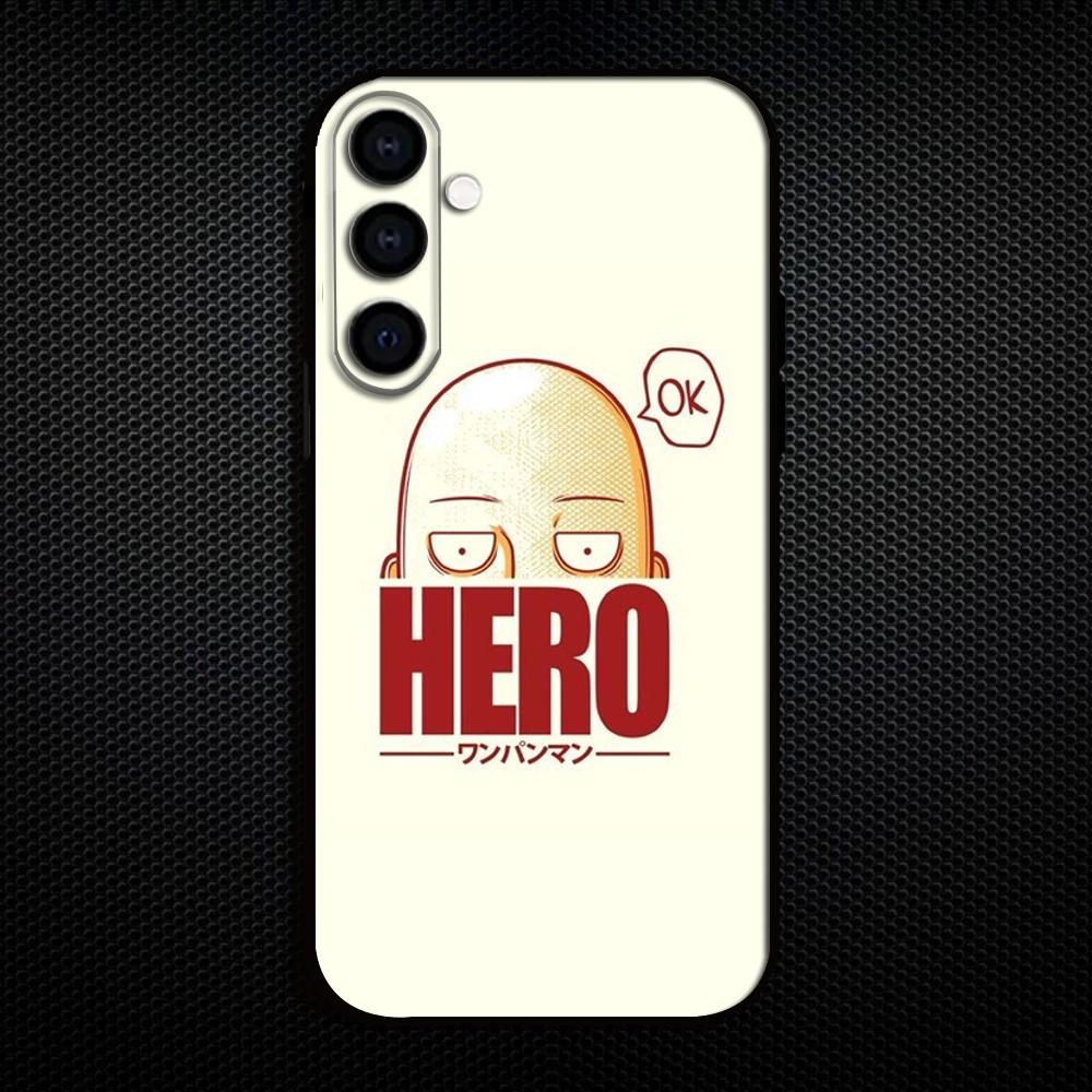 HOT Anime O-One P-Punchs Man Phone Case For Samsung Galaxy A73/A72/A71/A70/A53/A52/A51/Others Soft Black Shell