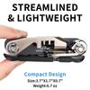 Bike Multi-Tool - Bike Chain ToolTorxHexDriver - Bicycle Multi-Tool Kit Compact and Lightweight Road Bike and Mountain Bike Repair Tools (Black)