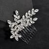 Glittering Hair Combs Clips Hair Fork Luxurious Messy Bun Maker with Glass Diamond for Banquet Wedding Gown Hair Clips
