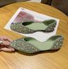 Women Fashion Flat Single Shoes Autumn Pointed Toe Shoes Flat Loafers Soft Sole Ladies Plus Size De Mujer