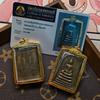Authentischer 2516 Thai Somdej Buddha Kaltes Siegel mit Tempelkarte