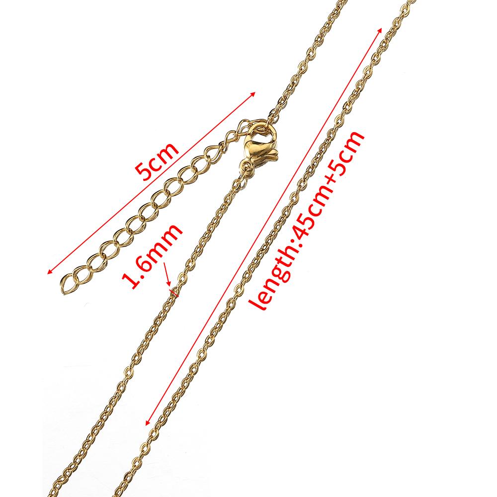 10pcs 5pcs Stainless Steel Chain O Shape Chain with Lobster Clasps Necklace Chains for Jewelry Making Charms Pendants DIY