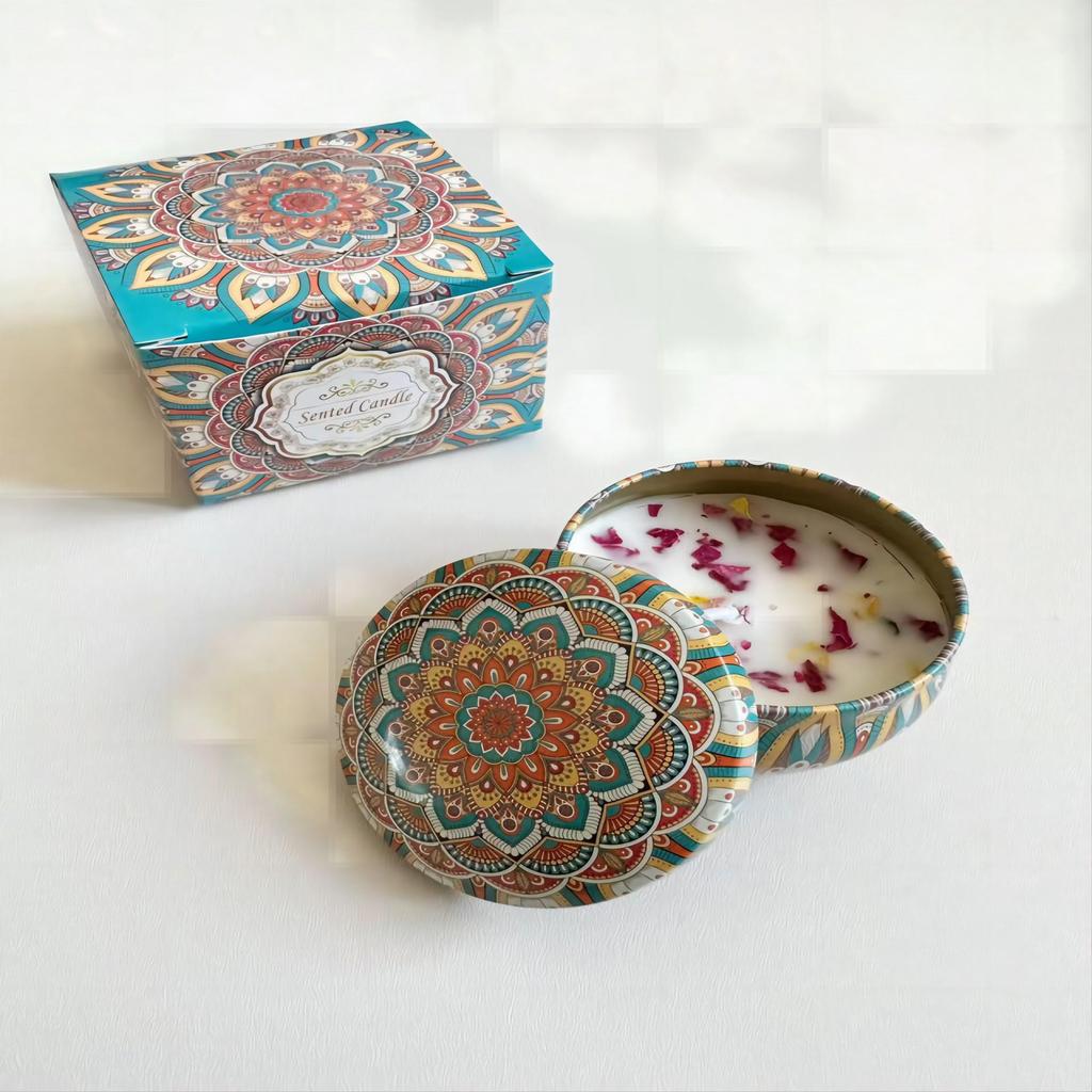 Soy Wax Dried Flower Scented Candle – Wedding & Birthday Aromatherapy Gift