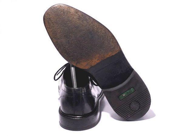 Lloyd Germany Heavy Leather Swirl Moccasin Size 27.5 Black(USED)