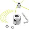 Aluminum Double-line Grass Trimmer Head 2.4 Mm - Compatible M8/M10/M12 (left Thread)