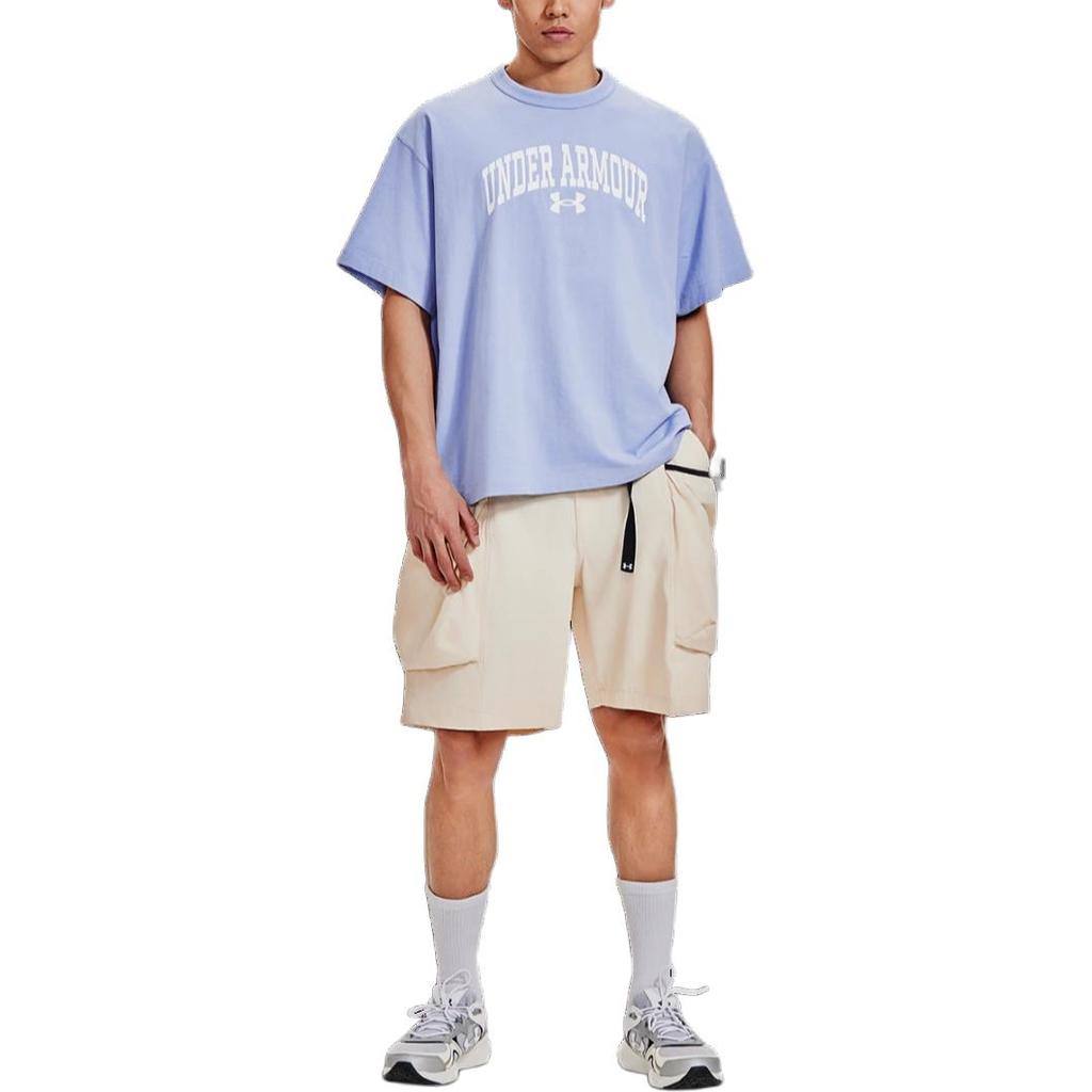 Under Armour Soft Comfortable Lightweight Short Sleeve T-Shirt Unisex Tops Light-Blue Purple 1387994-539