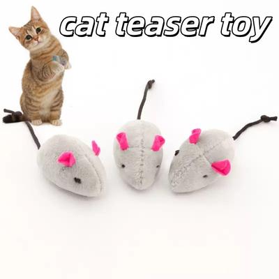 Neues Plüsch-Simulations-Maus-Katzen-Spielzeug Bissfestigkeit Plüschmaus Katzenkratzer Interaktives Maus-Spielzeug Spielzeug für Katze Kätzchen