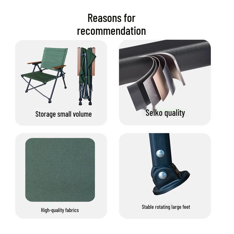 Portable Kermit Outdoor Folding Chair for Camping and Picnic