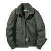 Winter Thickened Fur Collar with Fleece Cargo Quilted Jacket for Men Lamb Wool Coat for Men Casual