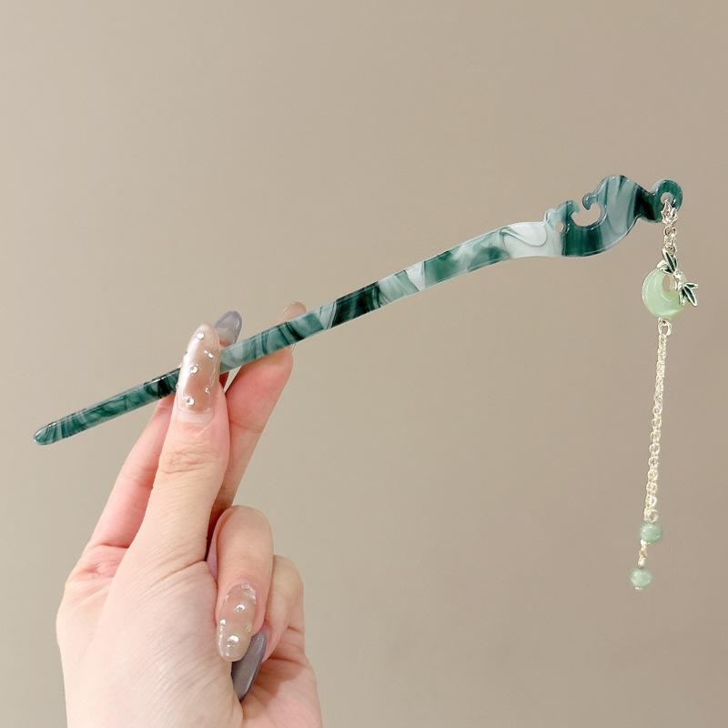 

Китайская заколка для волос для женщин, винтажная заколка для волос с кисточкой в виде цветка, изысканная прозрачная заколка для волос с цветочным жемчугом, ювелирные украшения, аксессуары для волос красный