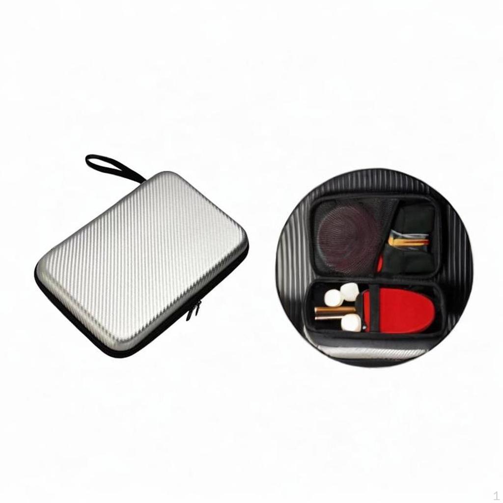 Pongschläger Tasche Tragen Wasserdicht EVA Sturzsicher Tragbar Hartschalenhülle für Outdoor