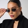 3pcs Fashion Polygon Small Frame Sunglasses Retro UV Protection Metal Frame Sun Glasses Personalized Brand Design