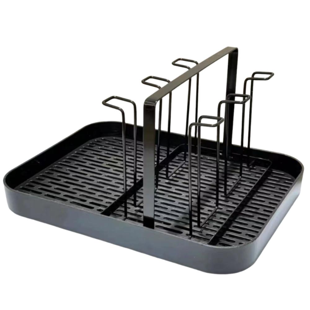 With Tray Tea Cup Rack Durable Water Cup Shelf Cup Accessories Glass Cup Stand Hospitality