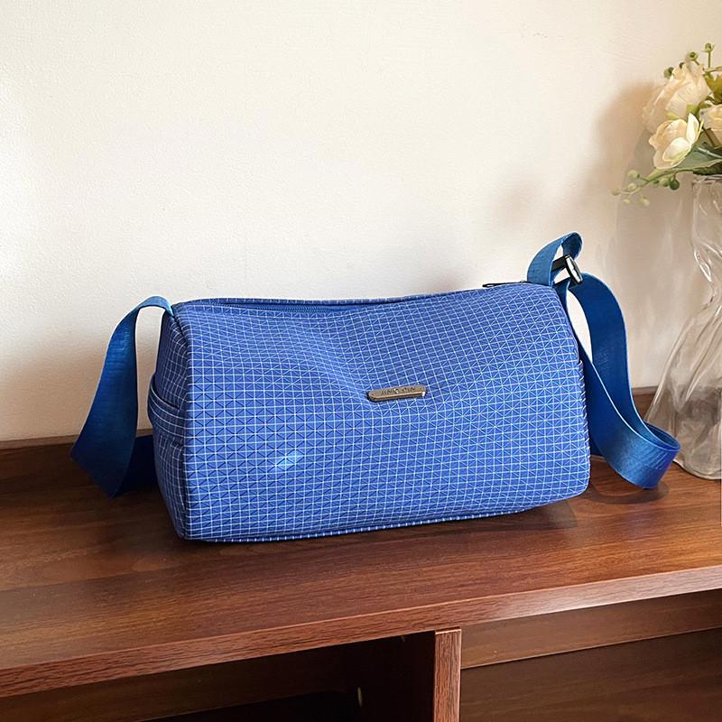 Nylon Casual Crossbody Bag With Colorblock Pattern For Daily Outings And Commuting