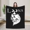 Helluva Boss Loona Super Soft Blanket Kids Adult Plush Throw Blanket Street Trend Couch Chair Flannel Bedspread Sofa Bed Cover