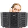 Tlingt Reflection Filter Microphone Soundproofing Acoustic Absorption Material Shield Noise Reduction High-Density Foam Foldable 32cm x 15cm 5 Sheets